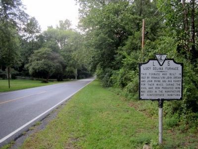 Longdale Furnace Road (facing west). Click for full size. Longdale Furnace Road (facing west) image. Click for full size.