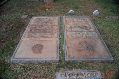 James Wyly & Alice Stewart Jackson Tombstone image. Click for full size.