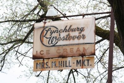 Metal Sign for the Mrs. M. Hill Market image. Click for full size.