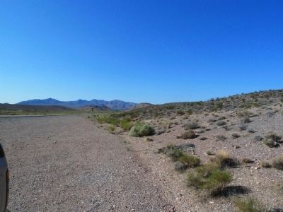 Nye County Old Boundary Marker, The View South. Click for full size. Nye County Old Boundary Marker, The View South image. Click for full size.