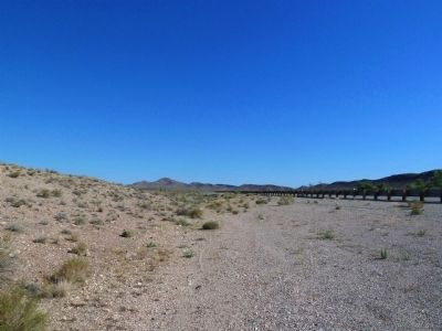 Nye County Old Boundary Marker, the View North image. Click for full size.