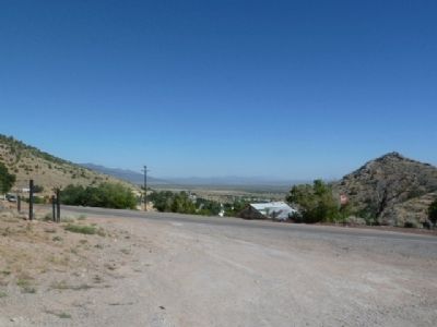 Pioche Marker - The View West. Click for full size. Pioche Marker - The View West image. Click for full size.