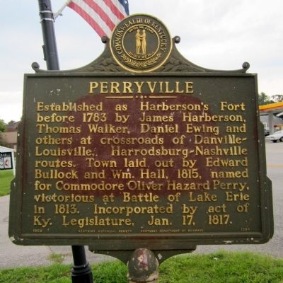 Perryville Marker (original location) image. Click for full size.
