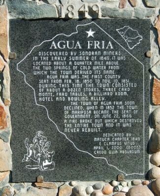 Agua Fria Marker image. Click for full size.