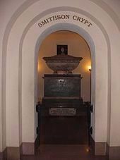 The Crypt of James Smithson - the Institution's English founder and namesake image. Click for full size.