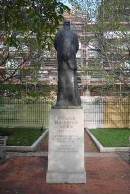 Spencer Fullerton Baird Memorial, front image. Click for full size.