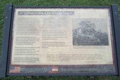 Confederate Cemetery Marker image. Click for full size.