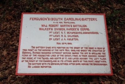 Ferguson's (South Carolina) Battery. Marker image. Click for full size.