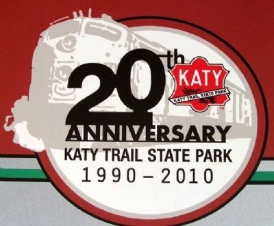 Katy Trail State Park 20th Anniversary Logo image. Click for full size.