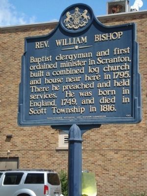 Rev. William Bishop Marker image. Click for full size.