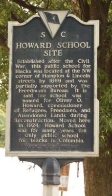 Howard School Site Marker. Click for full size. Howard School Site Marker image. Click for full size.
