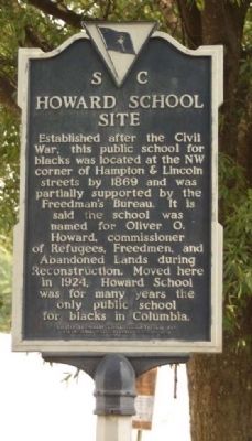 Howard School Site Marker image. Click for full size.