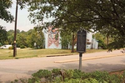 Howard School Site and Marker here on Laurel Street. Click for full size. Howard School Site and Marker here on Laurel Street image. Click for full size.