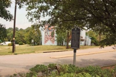 Howard School Site and Marker here on Laurel Street image. Click for full size.