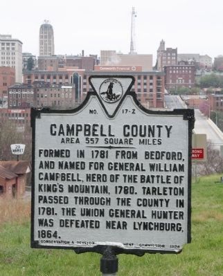 Campbell County Face of Marker image. Click for full size.