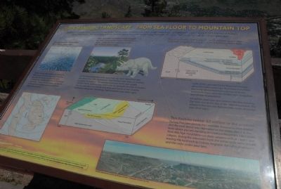 Our Changing Landscape-From Sea Floor to Mountain Top Marker. Click for full size. Our Changing Landscape-From Sea Floor to Mountain Top Marker image. Click for full size.