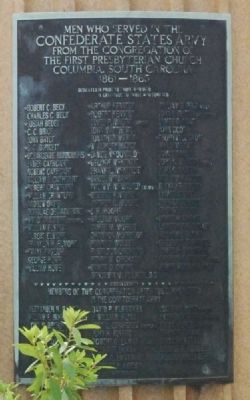First Presbyterian Church Confederate Veterans Monument. Click for full size. First Presbyterian Church Confederate Veterans Monument image. Click for full size.