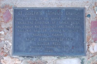 St. Joseph�s Catholic Church Marker image. Click for full size.