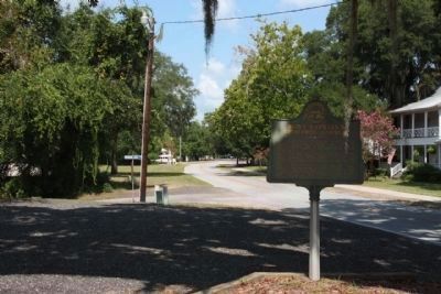 Saint Cyprian's Episcopal Church Marker seen along Fort King George Drive, looking west image. Click for full size.