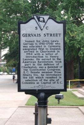 Gervais Street Marker image. Click for full size.