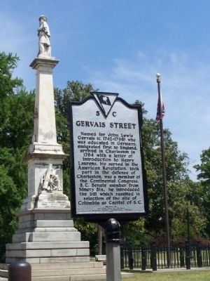 Gervais Street Marker image. Click for full size.