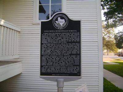 Columbia Rosenwald School Marker image. Click for full size.