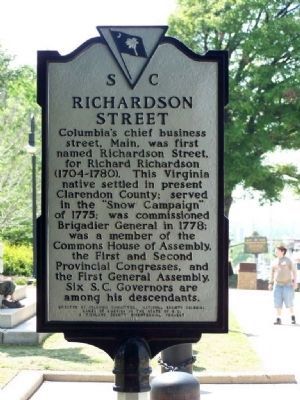 Richardson Street Marker. Click for full size. Richardson Street Marker image. Click for full size.