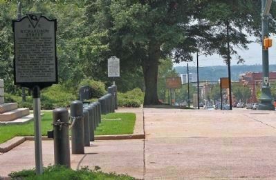 Richardson Street Marker, looking west along Gervais Street. Click for full size. Richardson Street Marker, looking west along Gervais Street image. Click for full size.