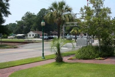 Ridgeland Marker, looking west on Main Street image. Click for full size.