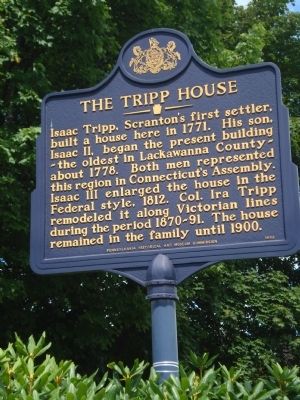 The Tripp House Marker image. Click for full size.