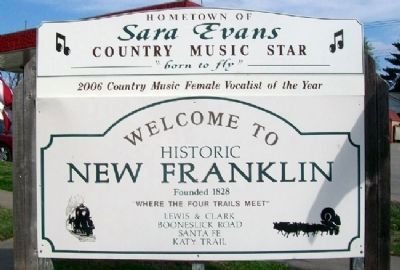New Franklin Welcome Sign image. Click for full size.