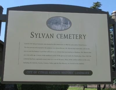 Sylvan Cemetery Marker image. Click for full size.