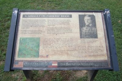Assault on Parsons Ridge Marker image. Click for full size.
