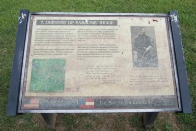 Defense of Parsons� Ridge Marker image. Click for full size.