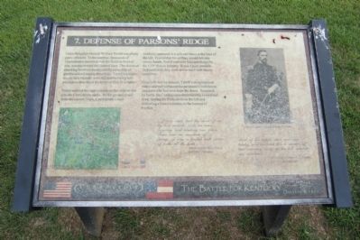 Defense of Parsons Ridge Marker image. Click for full size.