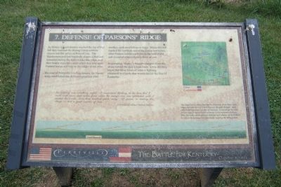 Defense of Parsons Ridge Marker image. Click for full size.
