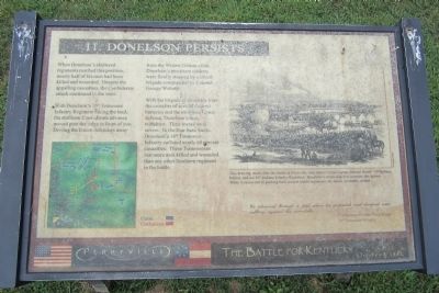 Donelson Persists Marker. Click for full size. Donelson Persists Marker image. Click for full size.