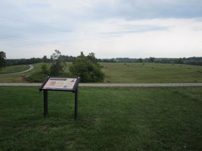 “For Gods sake, save that battery”<br>The 38th Indiana at Perryville Marker image. Click for full size.