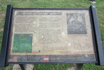 Defense of Loomis Heights Marker image. Click for full size.