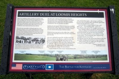 Artillery Duel at Loomis Heights Marker image. Click for full size.