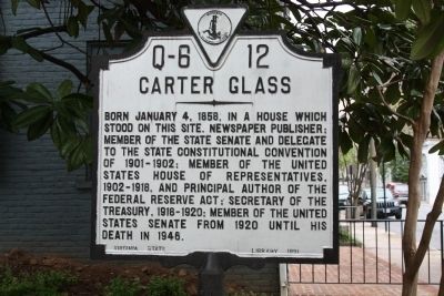Carter Glass Marker image. Click for full size.