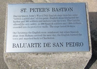 St. Peter's Bastion Marker image. Click for full size.