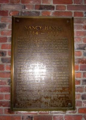 Nancy Hanks (1784 – 1818) image. Click for full size.