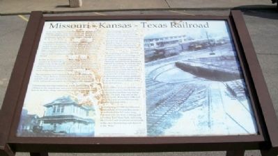 Missouri - Kansas - Texas Railroad Marker image. Click for full size.