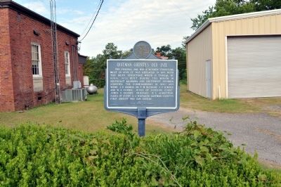 Quitman County’s Old Jail Marker. Click for full size. Quitman County’s Old Jail Marker image. Click for full size.