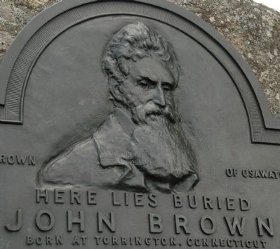 Here Lies Buried John Brown Marker Detail image. Click for full size.
