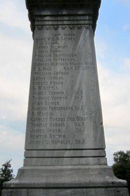 Perryville Confederate Memorial (east face) image. Click for full size.