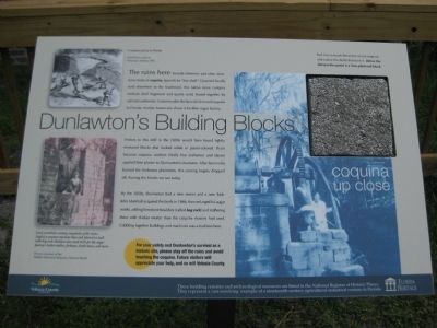Dunlawton's Building Blocks Marker image. Click for full size.