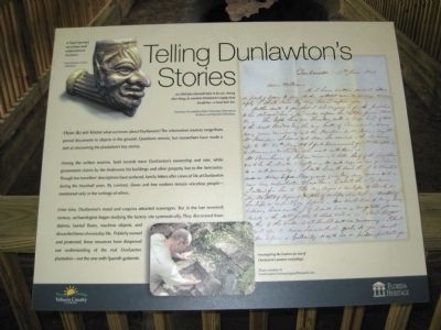 Telling Dunlawton's Stories Marker image. Click for full size.