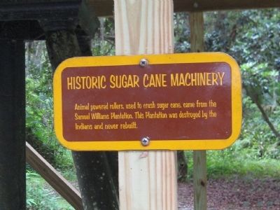 Historic Sugar Cane Machinery Marker image. Click for full size.